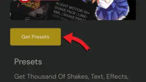 How to download and use Alight Motion Presets? 2 Step 1