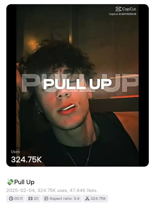 Money Pull Up CapCut Templates 1