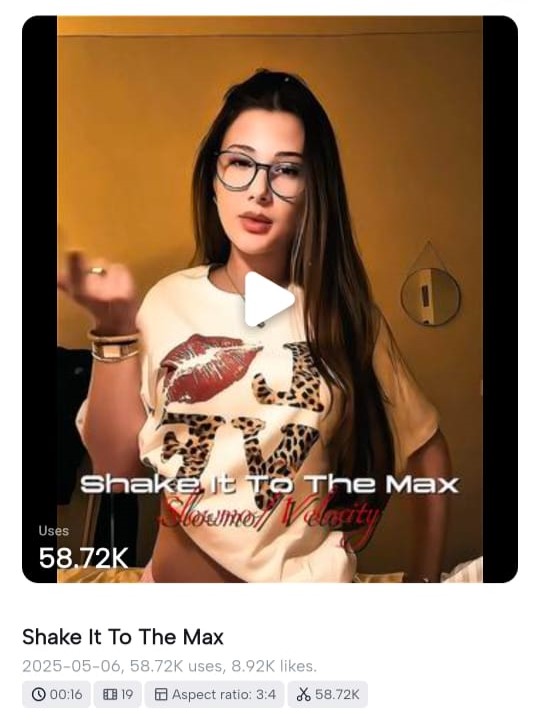 Shake It CapCut Template Link Free (100% Working) 4 Shake It Max CapCut Template Link 3